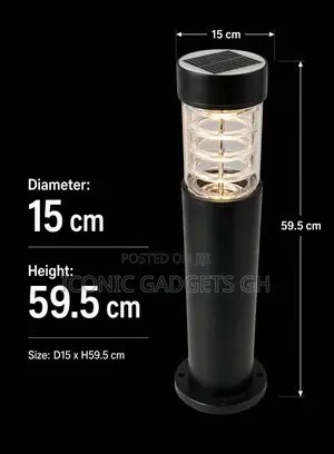 Solar Bollard Garden Light