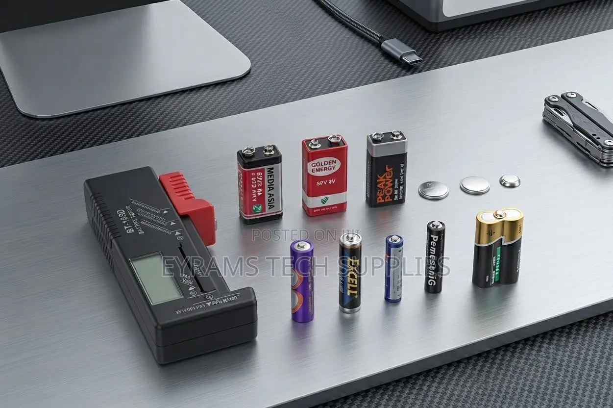Digital LCD Battery Tester Universal Checker Volt Analyzer