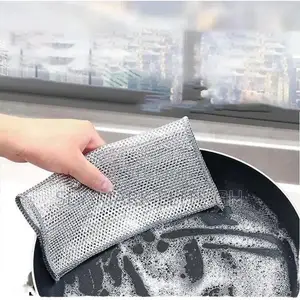Sliver Wire Scrubbing Cloth (4pcs)