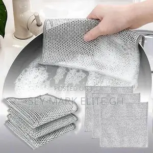 Sliver Wire Scrubbing Cloth (4pcs)