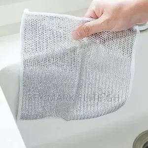 Sliver Wire Scrubbing Cloth (4pcs)