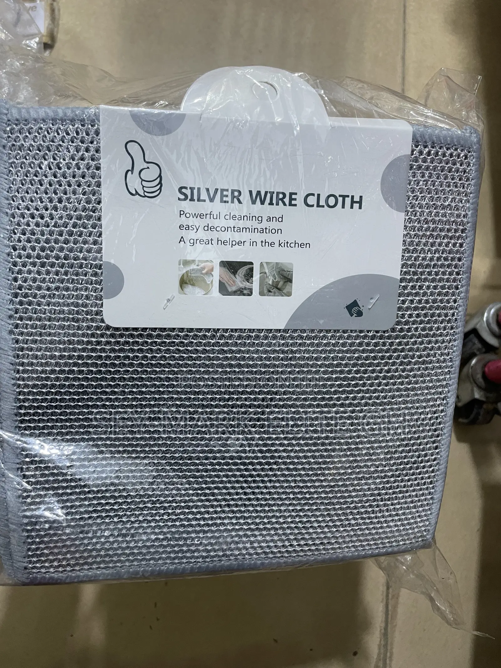 Sliver Wire Scrubbing Cloth (4pcs)