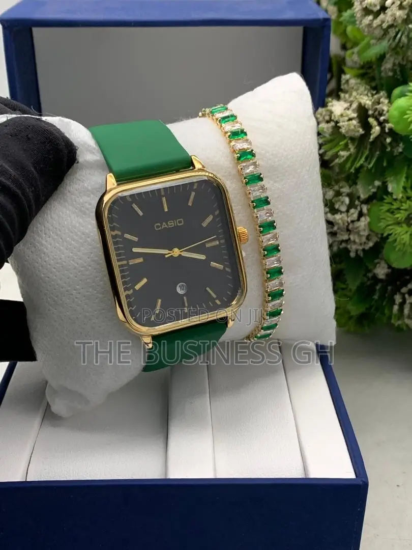 Casio Watch and Bracelet Set