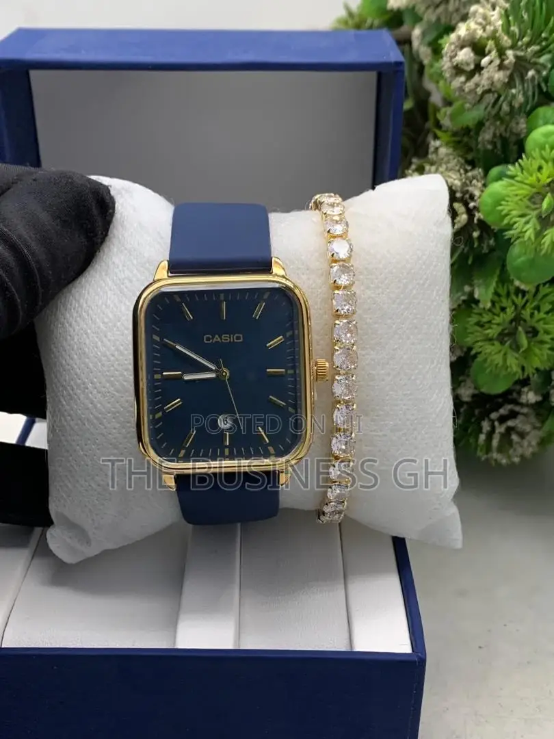 Casio Watch and Bracelet Set