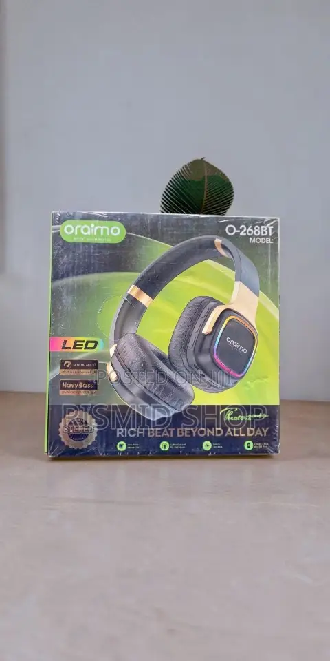 Oraimo O-268bt Led Music Headphones