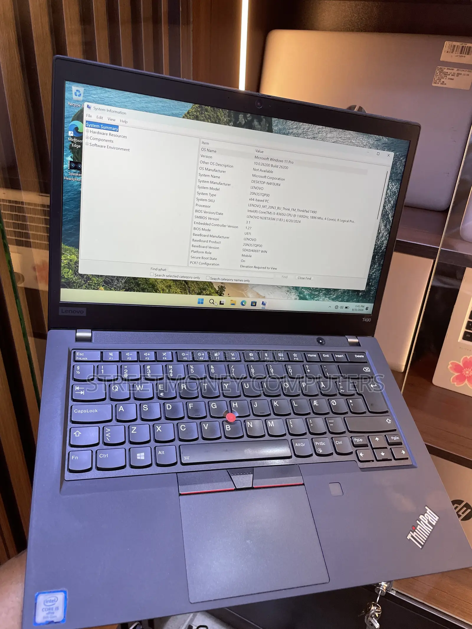 Laptop Lenovo ThinkPad T490s 8GB Intel Core i5 SSD 256GB