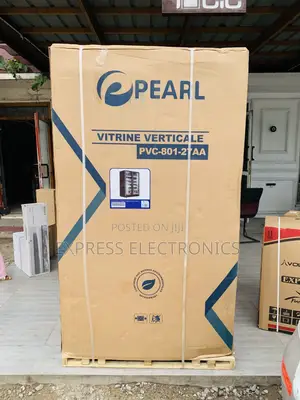 Ultra High Pearl PVC-801-27AA 690L Double-Door Glass Display Fridge