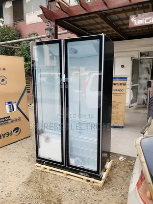 Place Your Order Pearl PVC-801-27AA 690L Double-Door Glass Display
