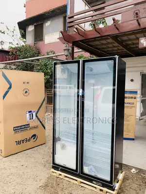 Fast Cooling Pearl PVC-801-27AA 690L Double-Door Glass Display Fridge