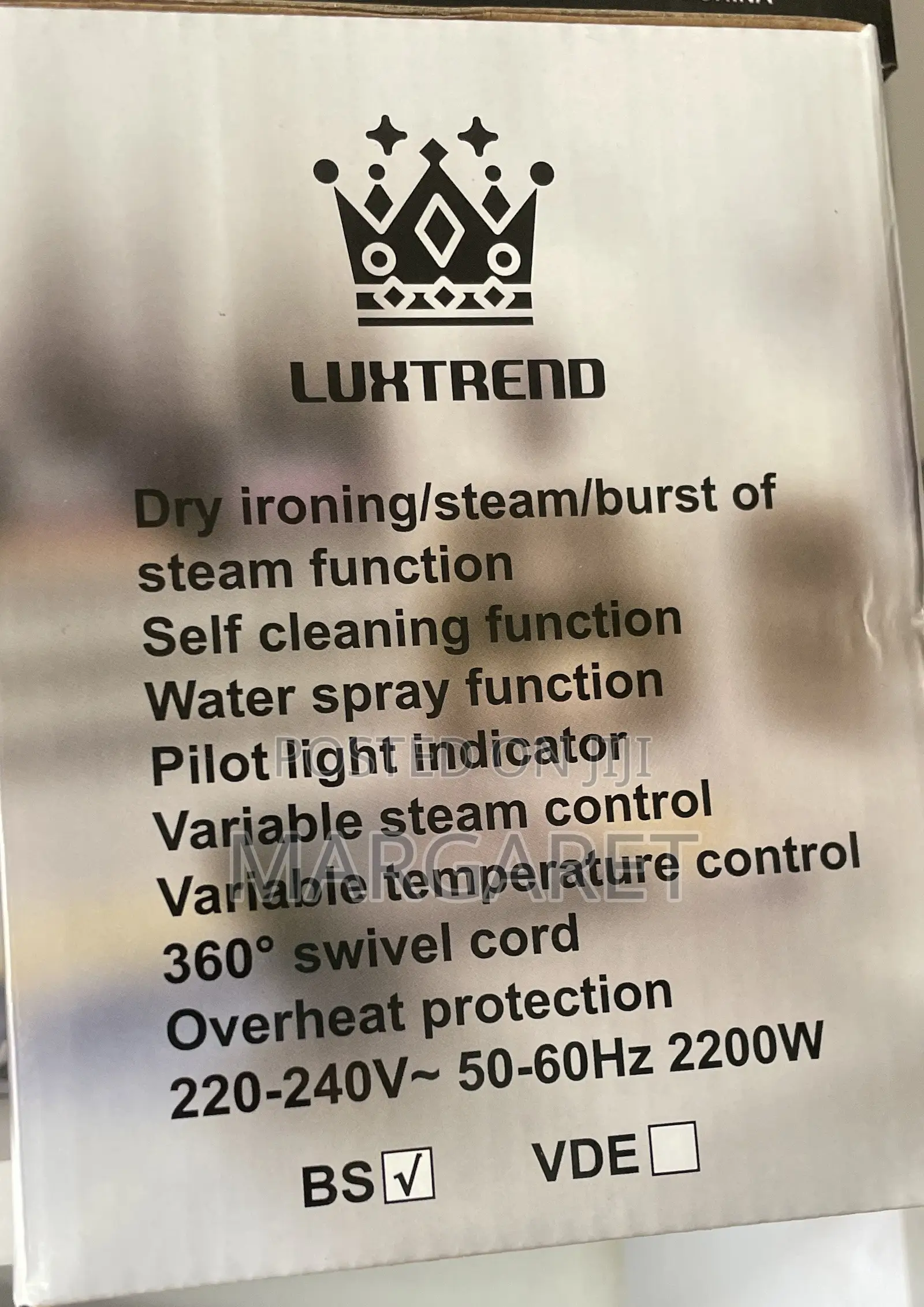 Luxtrend Super Steaming Iron