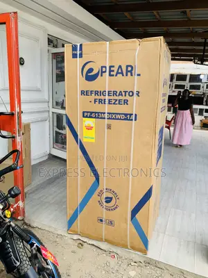 Hot Deals Pearl 421L Bottom Freezer + Dispenser Fridge PF-613MDIXWD-1A