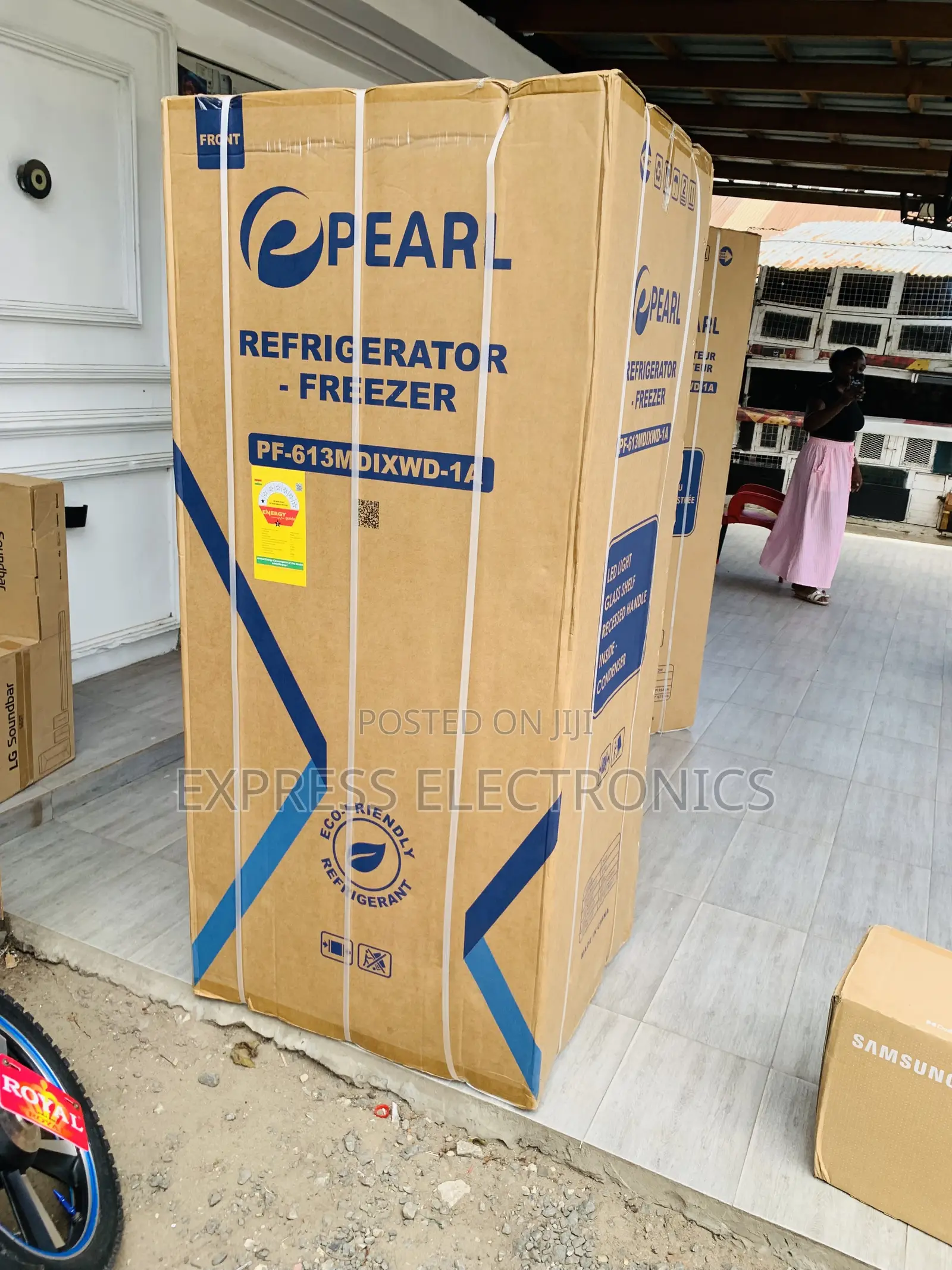 Limited Stock Pearl 421L Bottom Freezer + Dispenser - PF-613MDIXWD-1A