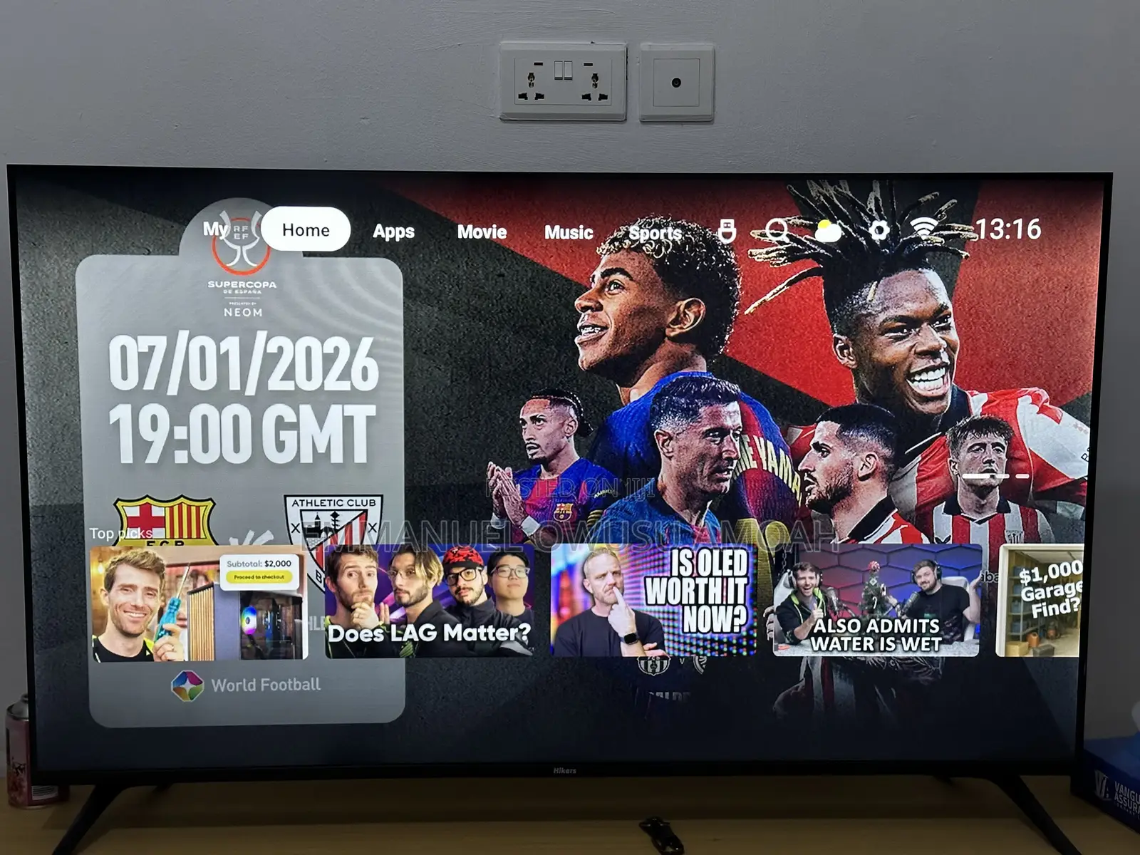 Hikers 50 Inch Frameless TV