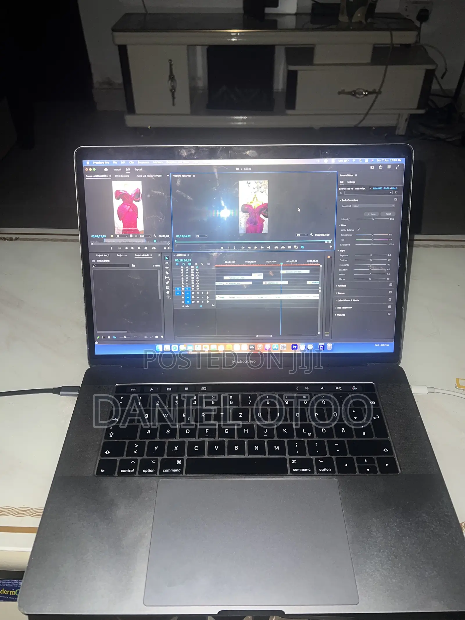 Laptop Apple MacBook Pro 2017 16GB Intel Core i7 SSD 1T