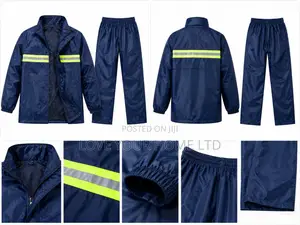 Raincoat Suit With Reflective Strip – Top & Down Rainwear