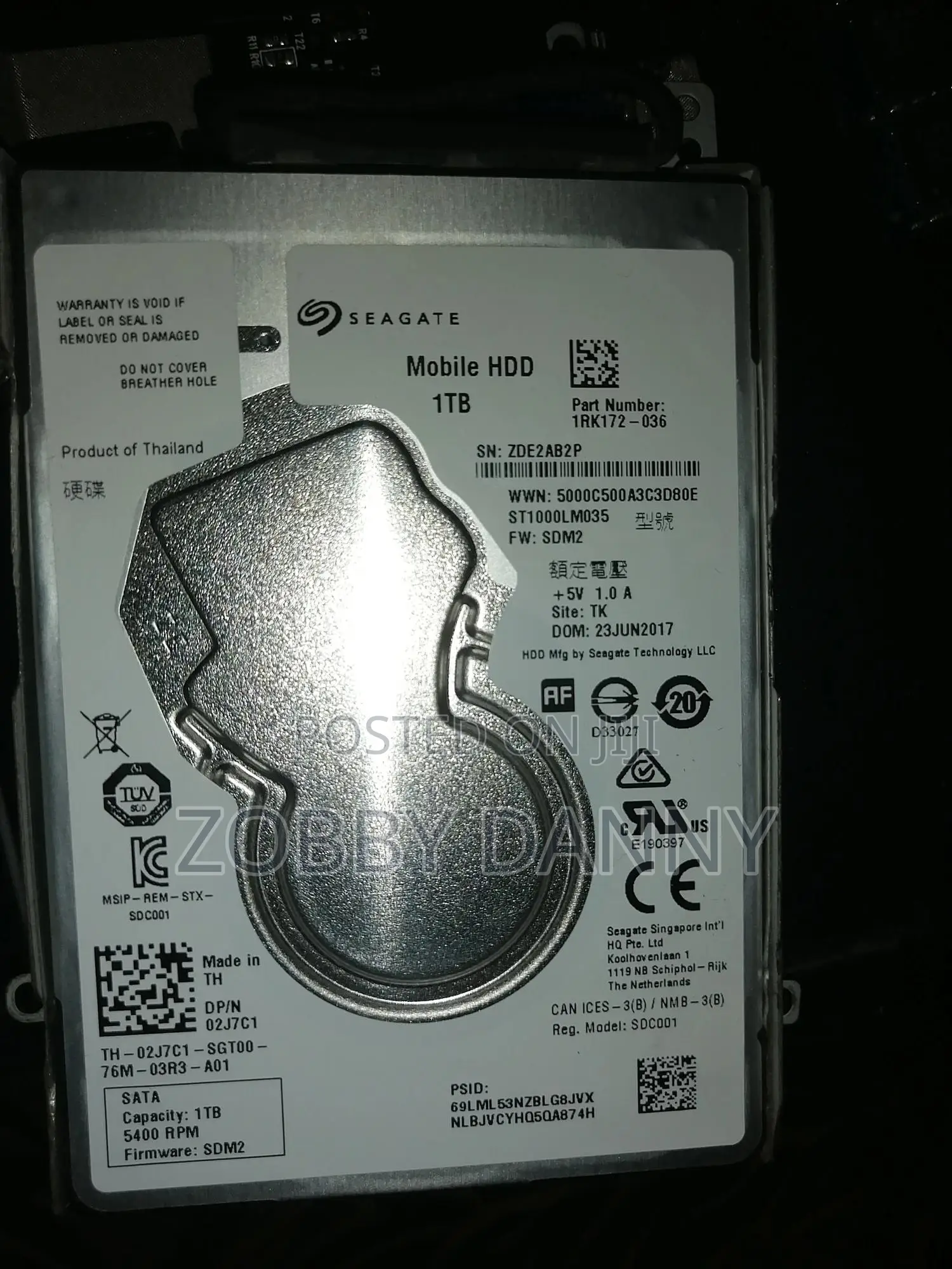 External Hard Disk Drive 1TB
