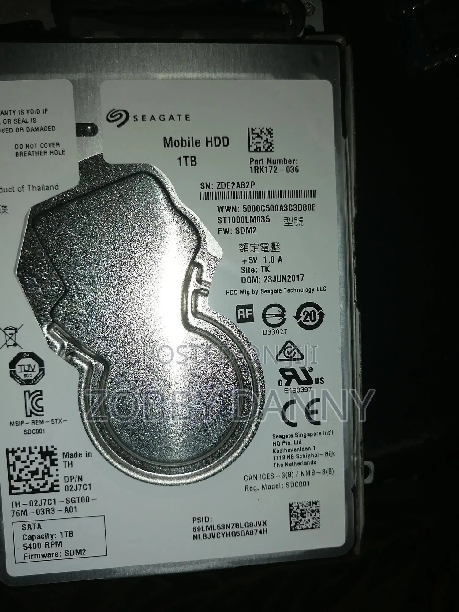 External Hard Disk Drive 1TB