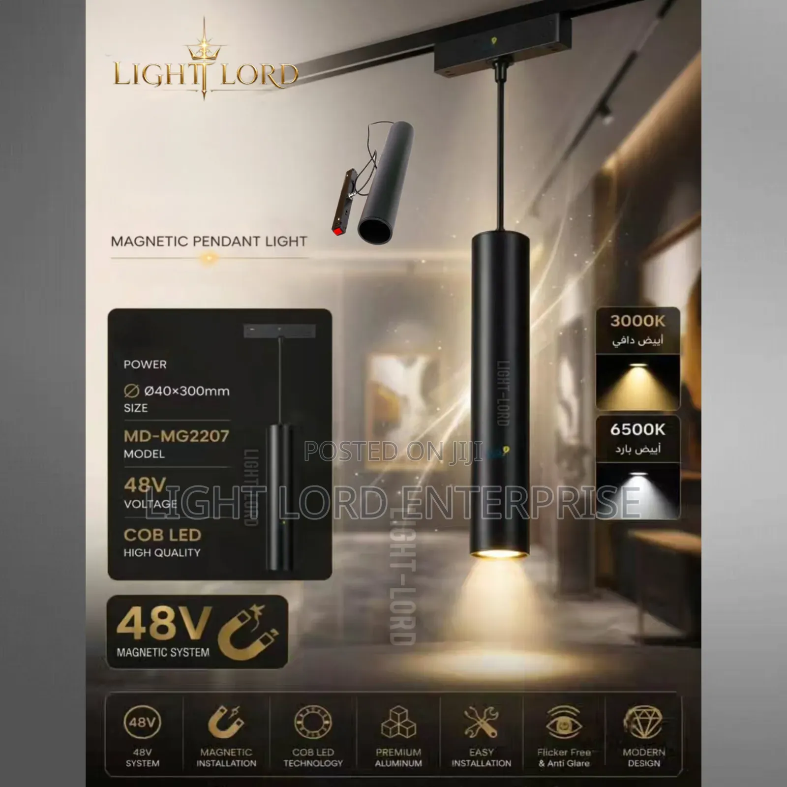 Major Home Magnetic Pendant Track Light
