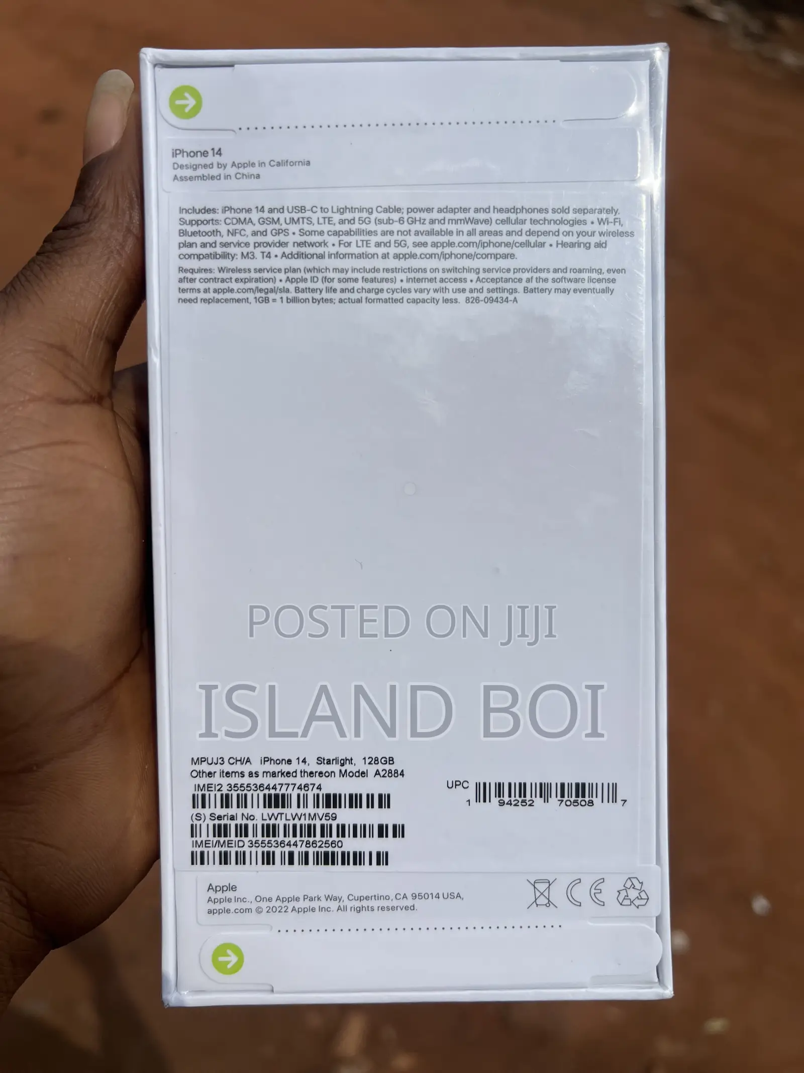 New Apple iPhone 14 128 GB Silver