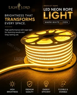 220v Direct Cob Rope Light Warm Color