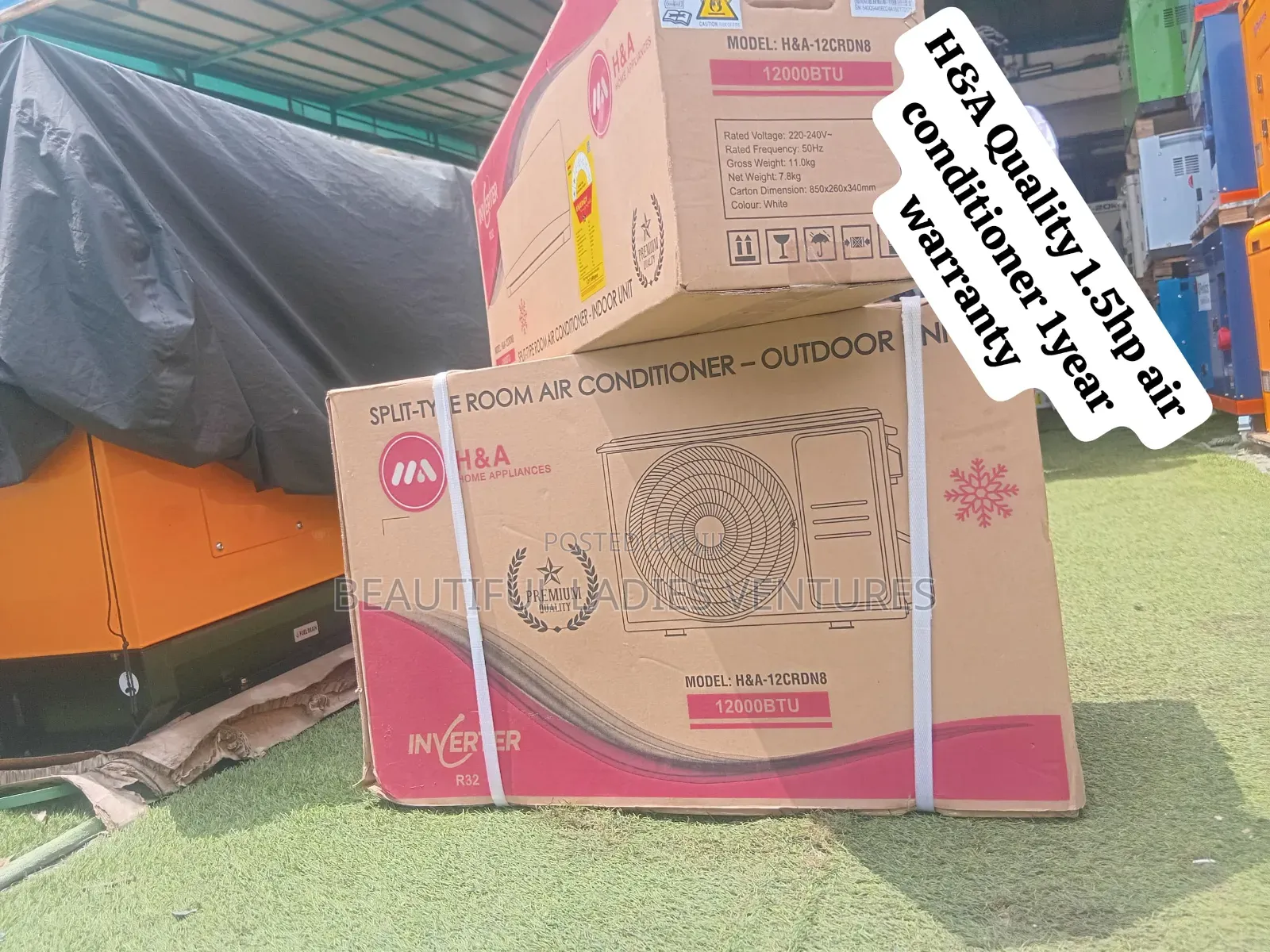 H&A 1.5HP Air Conditioner Fast Cooling, Quiet Performance & Comfort