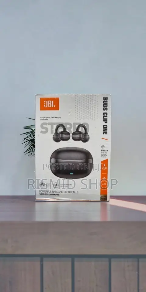 JBL Buds Clip One Open-Ear Bluetooth Earbuds
