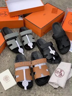 Genuine Leather Hermes Slippers
