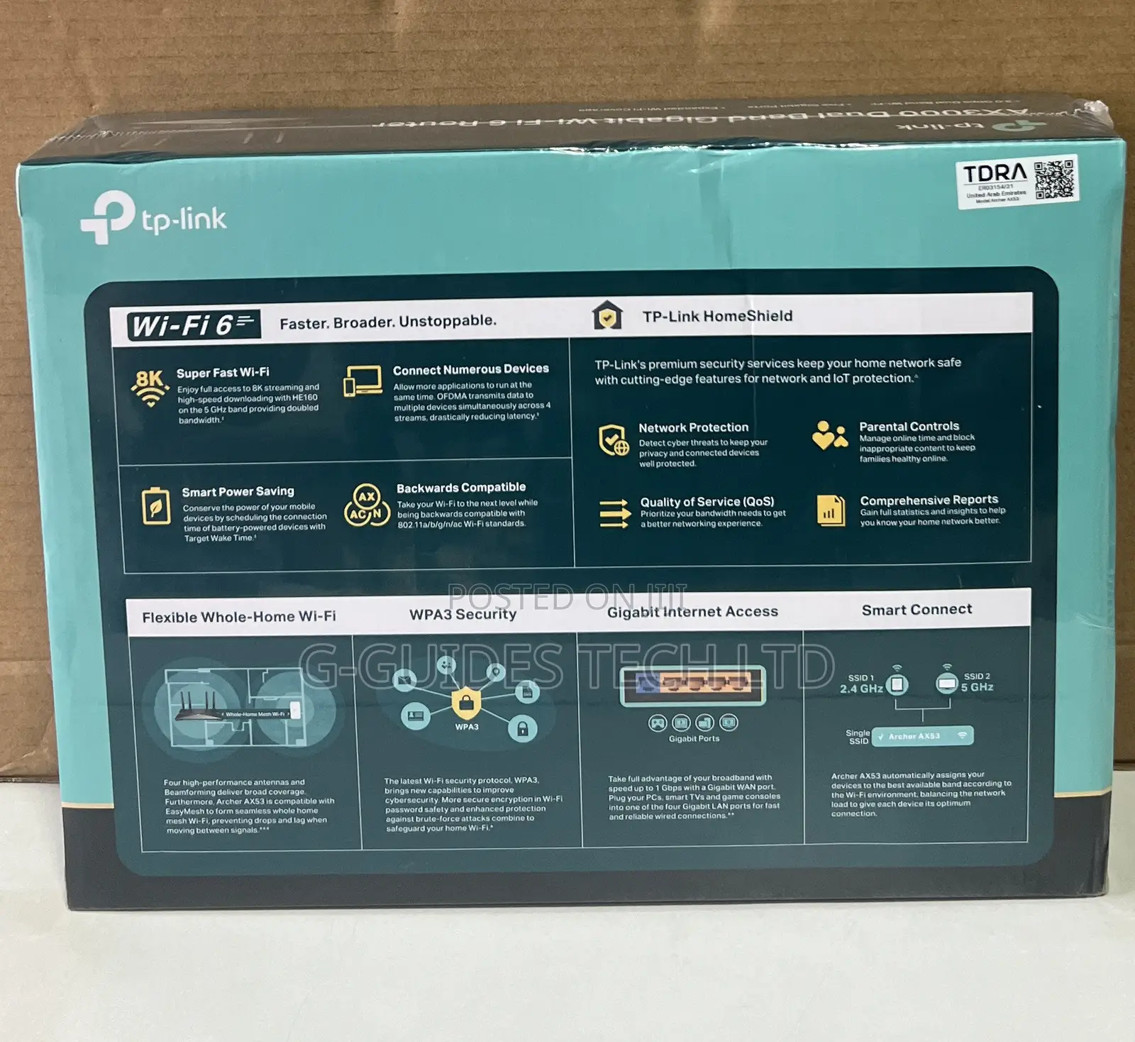 TP-Link Archer AX53 AX3000 Dual Band Gigabit Wi-Fi 6 Router