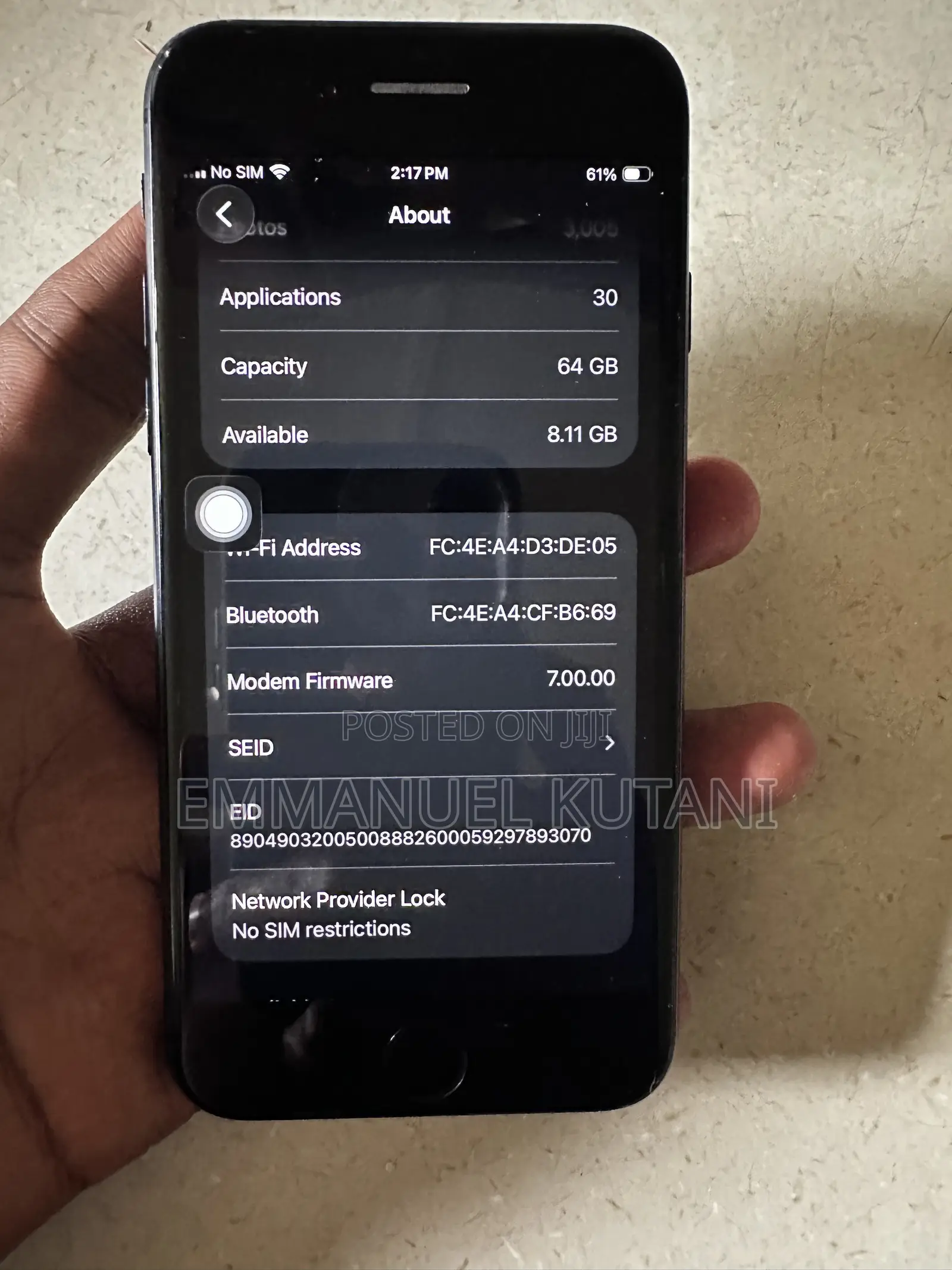 Apple iPhone SE (2020) 64 GB Black