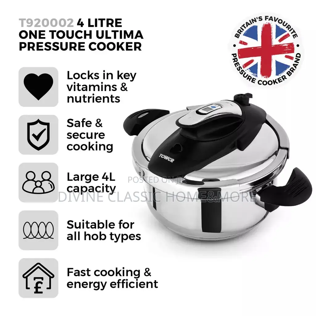 4lit Tower One Touch Ultima Pressure Cooker
