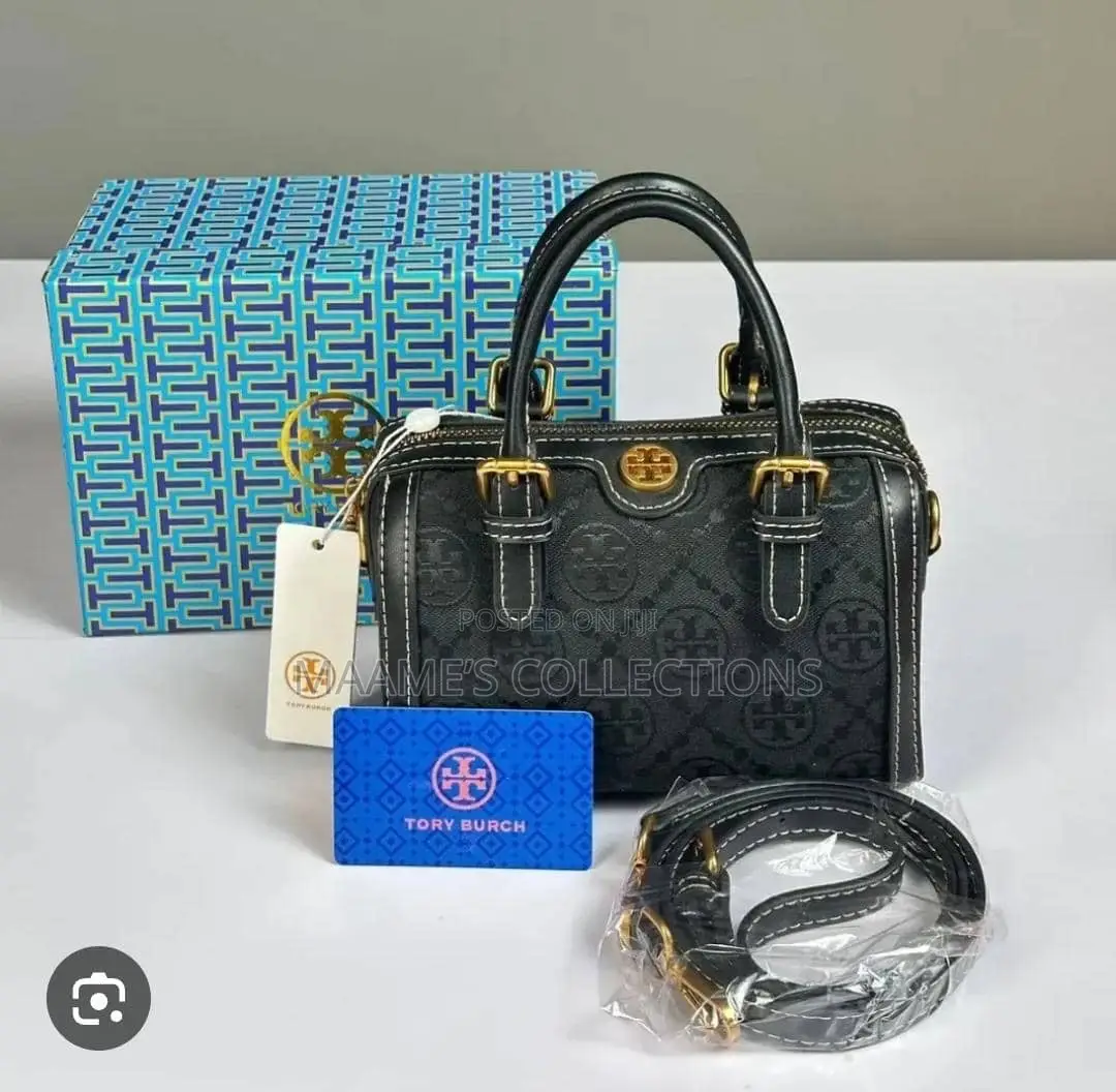 Tory Burch T Monogram Petite Barrel Women’s HandBag ( in a Box )