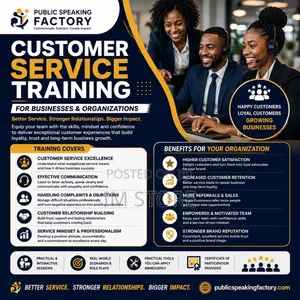 Customer Service Training for Businesses | Public Speaking Factory