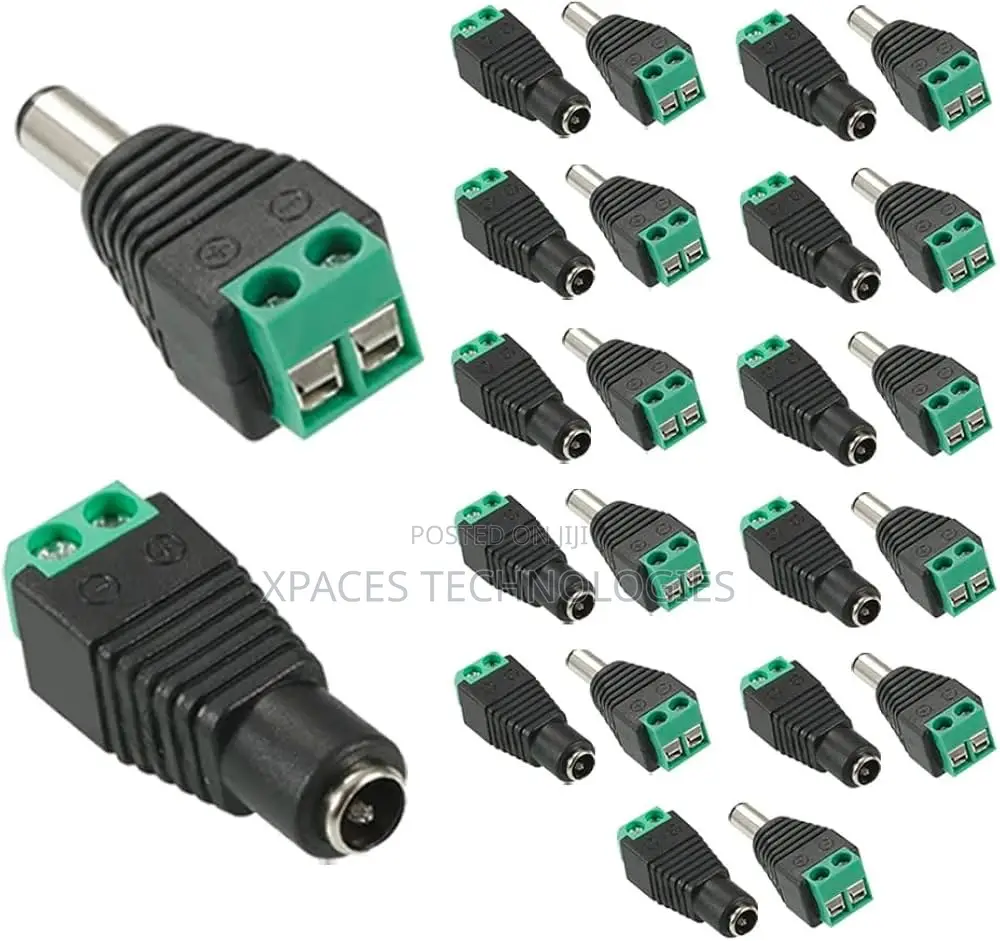 10pack 12V Male & Female DC Power Connector Adaptors