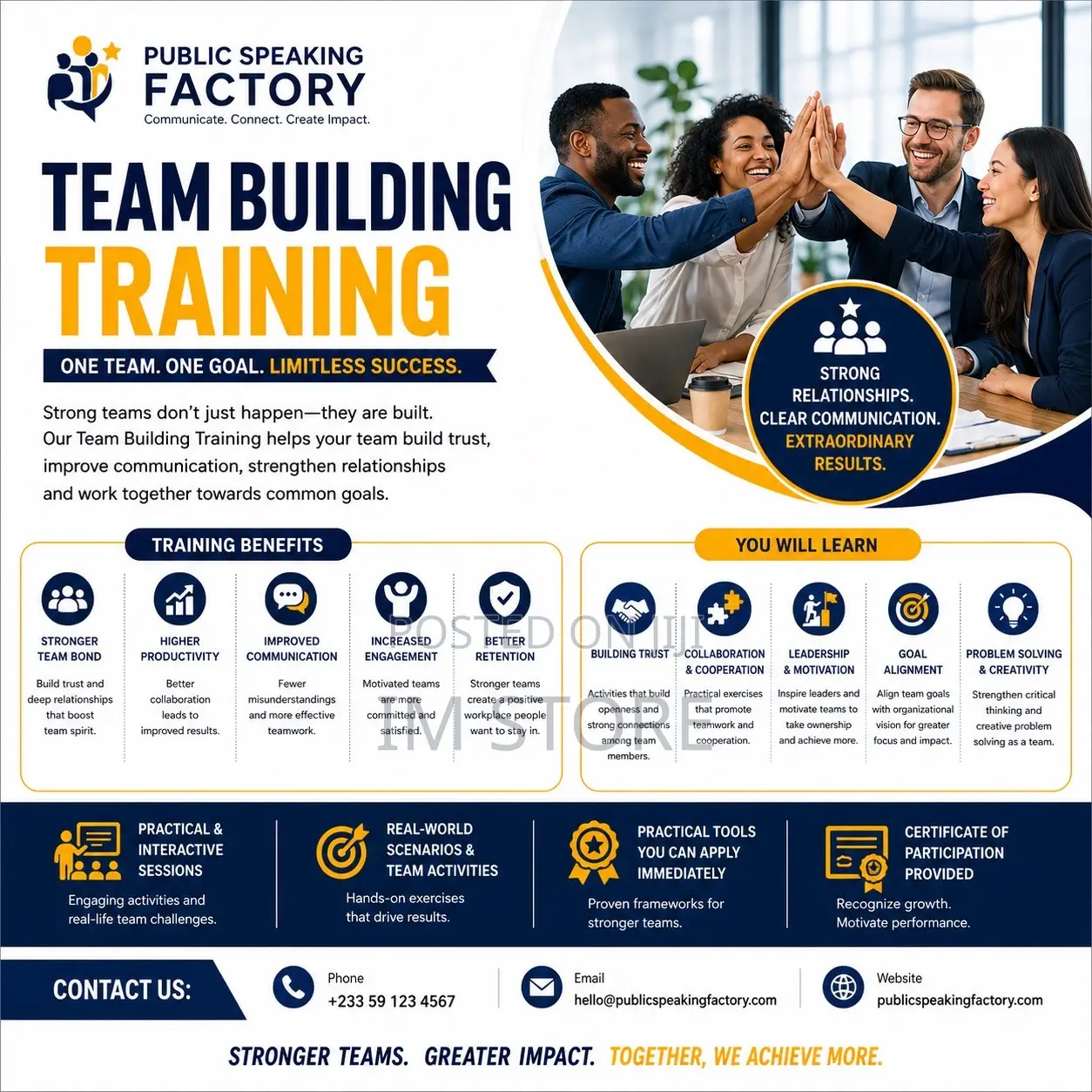Team Building Training for Businesses | Public Speaking Factory