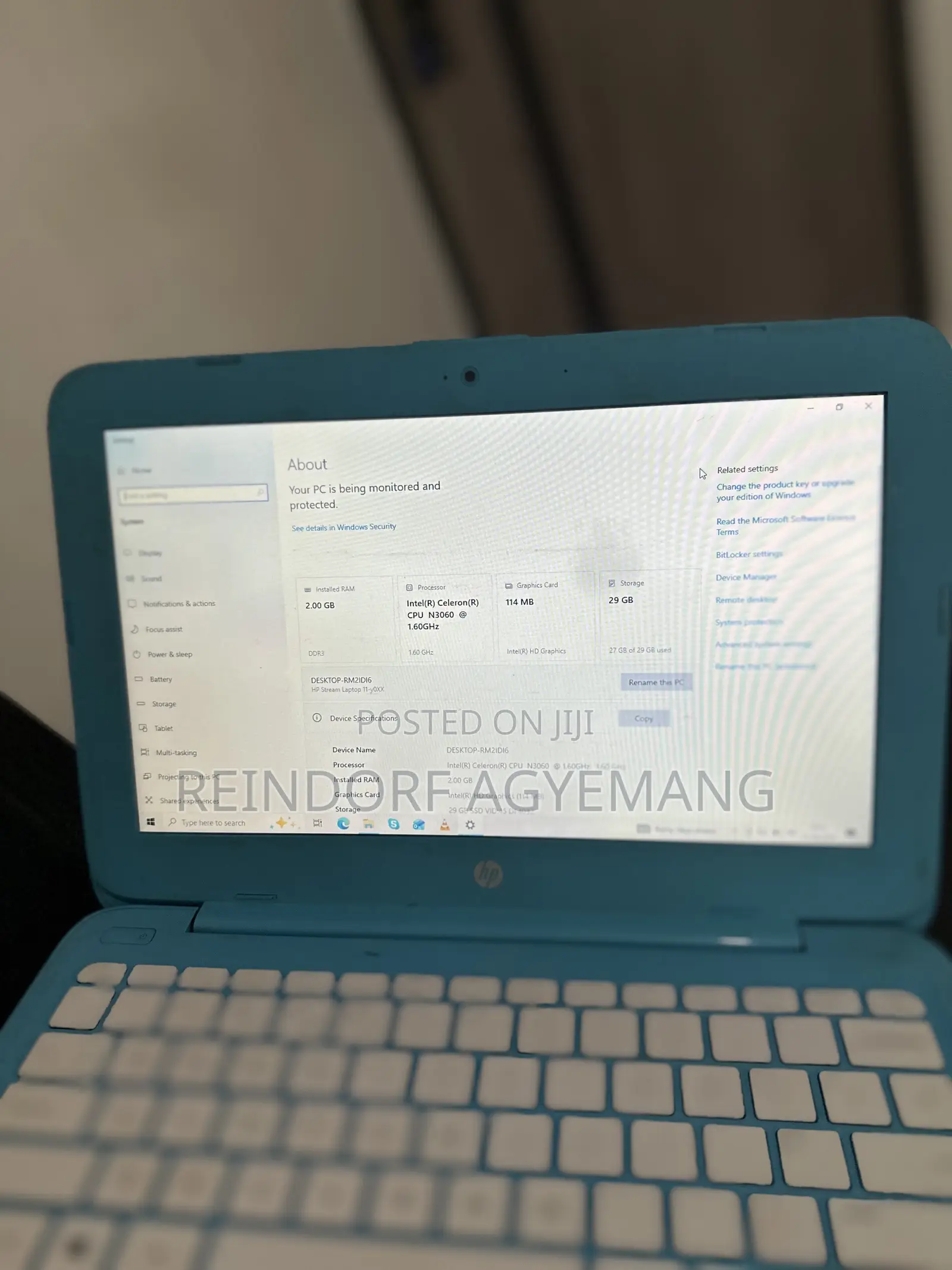 Laptop HP Stream 11 2GB Intel Celeron eMMC 32GB
