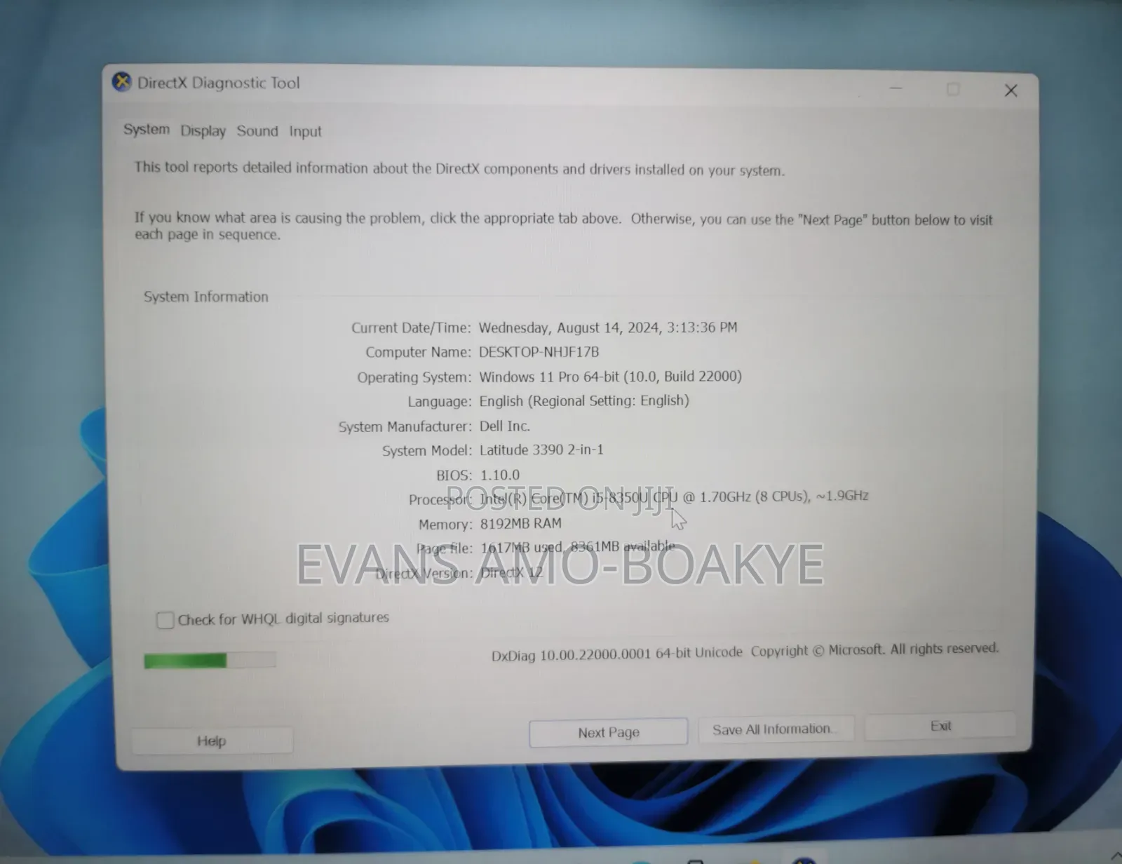 Laptop Dell Latitude 3390 2-in-1 8GB Intel Core i5 HDD 500GB