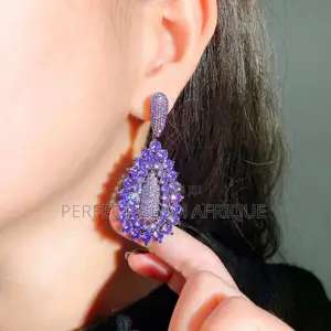 Violet Zircon Earring
