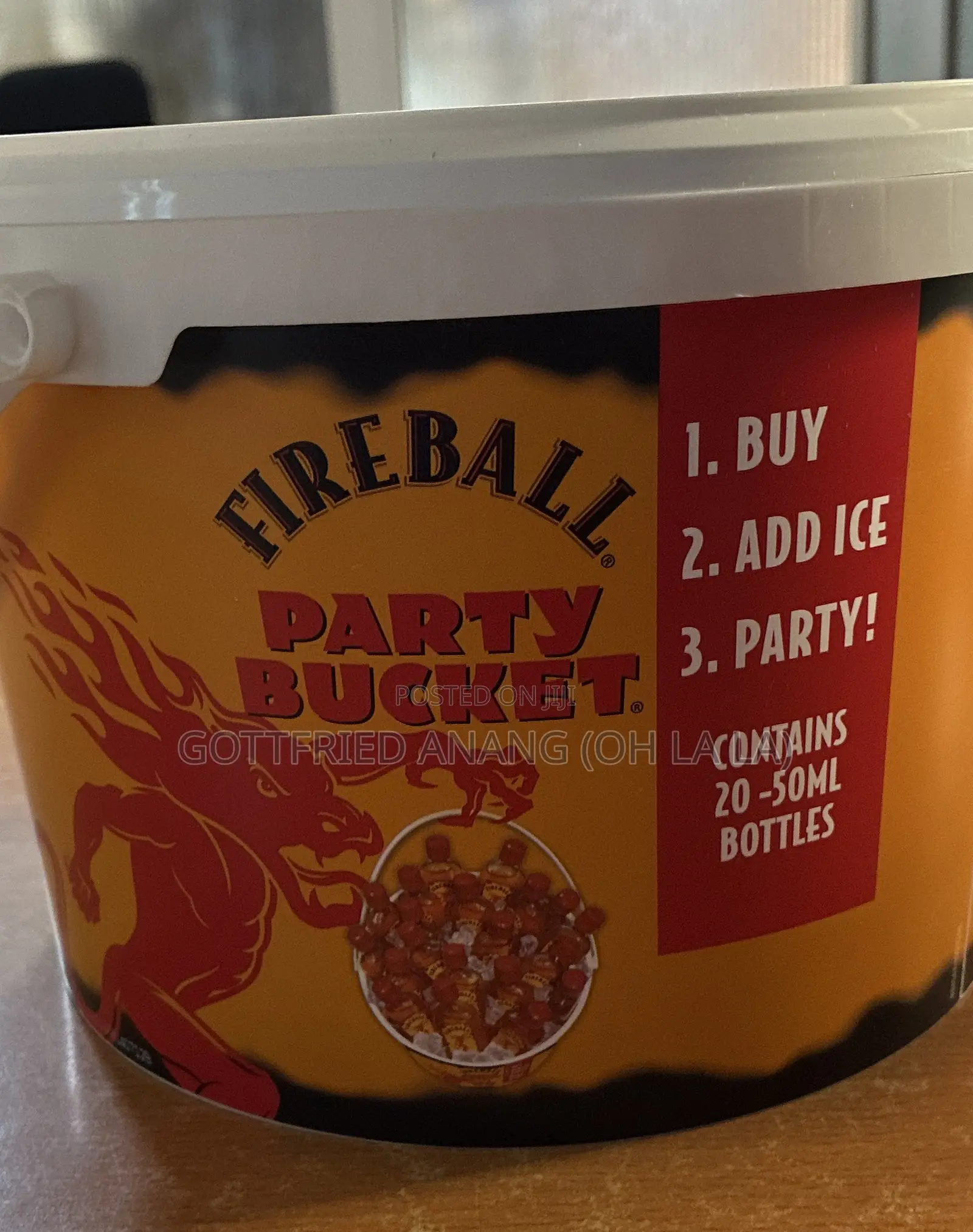 Fireball Cinnamon Whisky Party Bucket 20-50ml Bottles