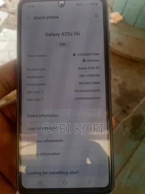 Samsung Galaxy A52s 5G 128 GB Black