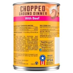 Pedigree Chopped Ground Dinner 625G