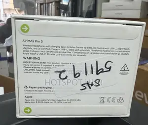 Apple - AirPods Pro 3, Wireless Active Noise Cancelling Earbuds