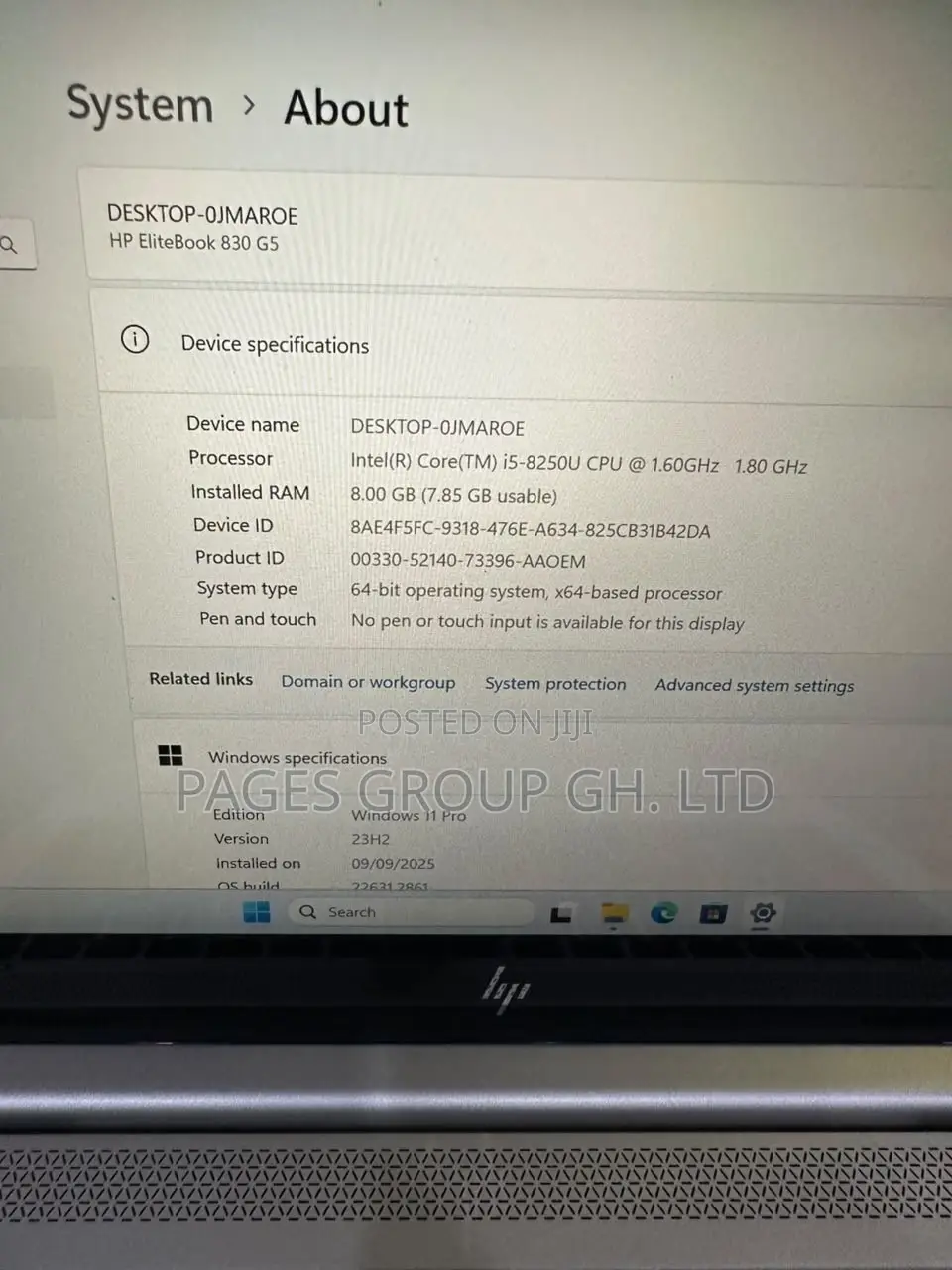 Laptop HP EliteBook 830 G6 8GB Intel Core i5 SSD 256GB