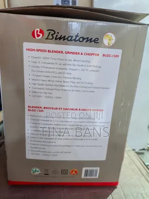 Binatone High Speed Blender, Grinder and Chopper