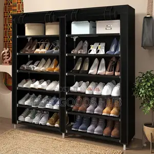 Modern Material 6-Tier Double Shoe Rack
