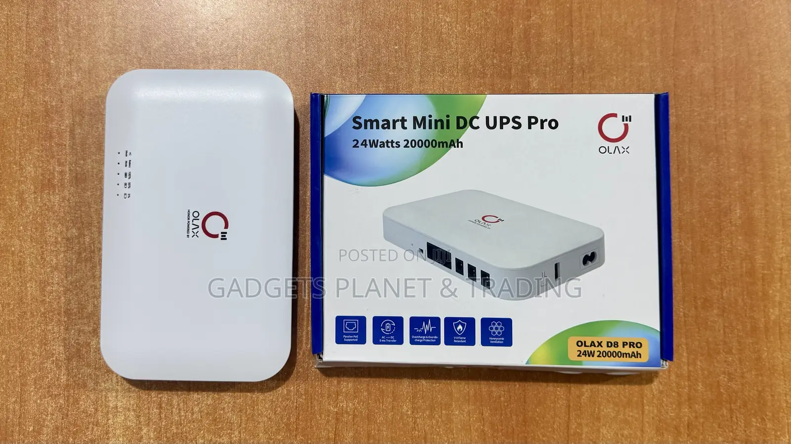 Olax Smart Mini DC UPS Pro 24Watts 20,000mAh Router Powerbank - D8 Pro