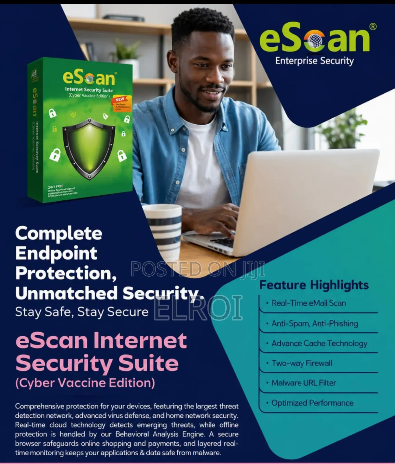 eScan Internet Security Antivirus (Cyber Vaccine Edition) V22 .X