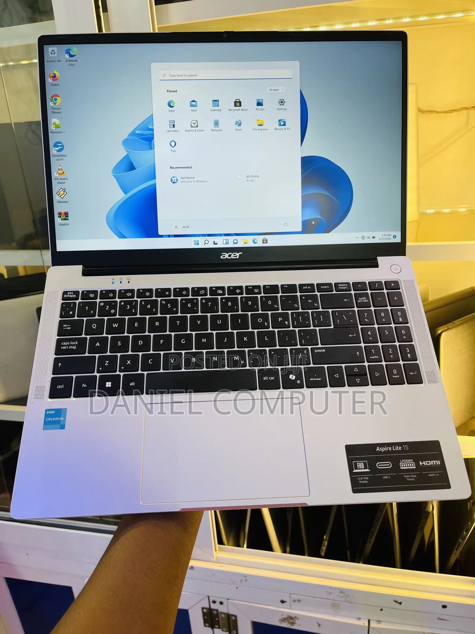 Laptop Acer Aspire A315 51 8GB Intel Celeron SSD 128GB