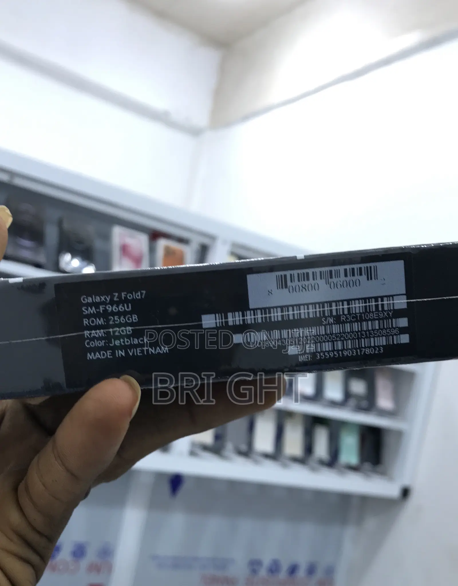 New Samsung Galaxy Z Fold7 256 GB Black