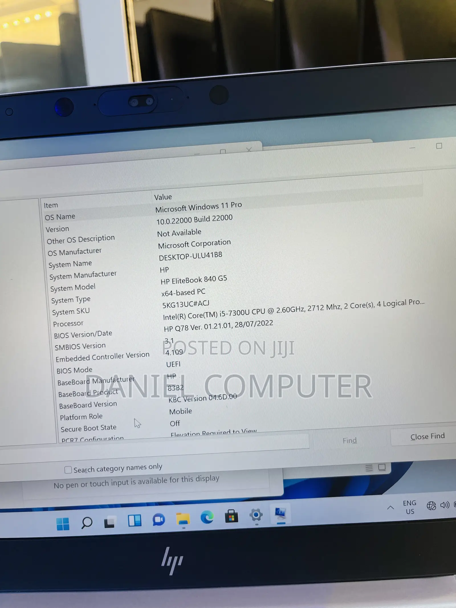 Laptop HP EliteBook 840 G5 8GB Intel Core i5 SSD 256GB