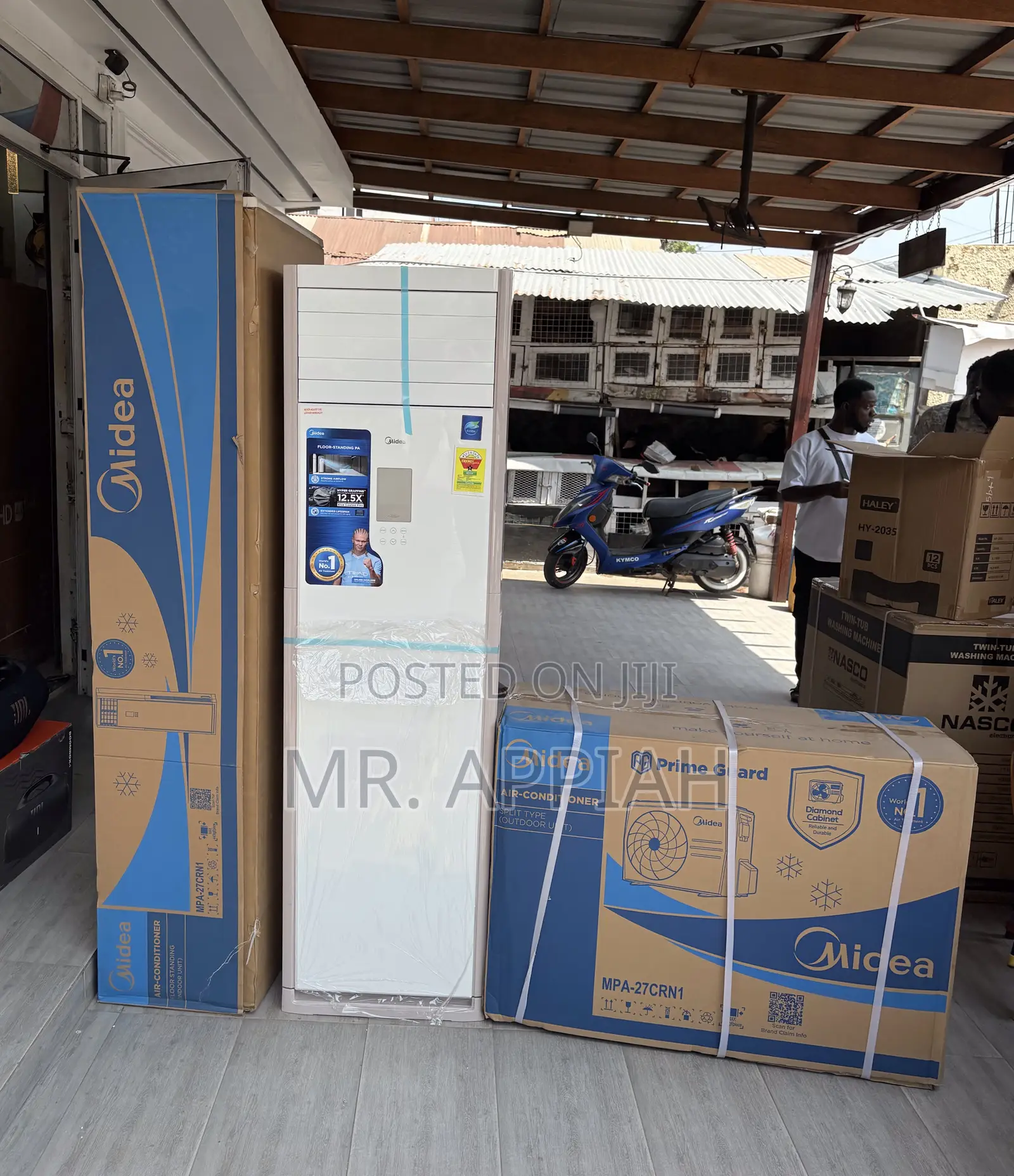 Shop Sleek Midea 3.0hp Floor Standing Air Conditioner..